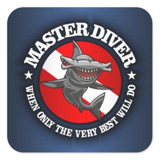 Master Diver (Hammerhead) Square Sticker