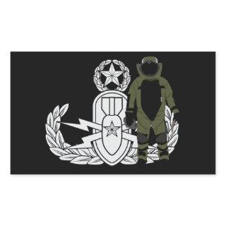 Master EOD Bomb Suit Rectangular Sticker
