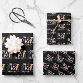 Math Teacher Appreciation - Be Awesome  Sheets