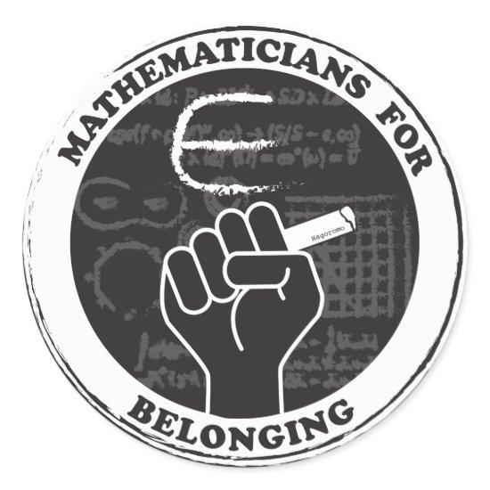 Mathematicians for Belonging stickers