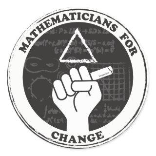 Mathematicians for Change stickers
