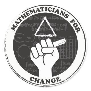 Mathematicians for Change stickers