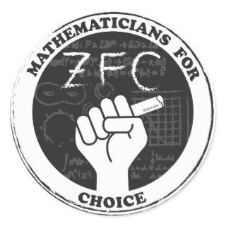 Mathematicians for Choice Stickers