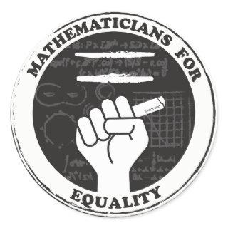 Mathematicians for Equality stickers