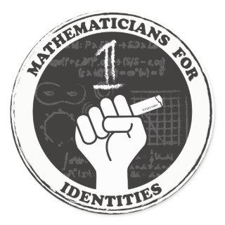 Mathematicians for Identities stickers