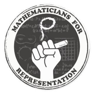 Mathematicians for Representation stickers