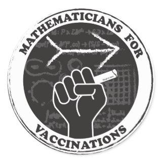 Mathematicians for Vaccinations Stickers