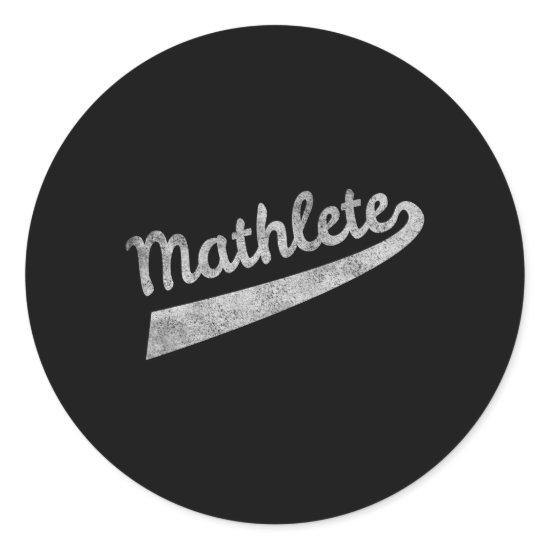 Mathlete Classic Round Sticker