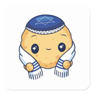 Matzah ball square sticker