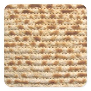 Matzah biscuit flatbread square sticker