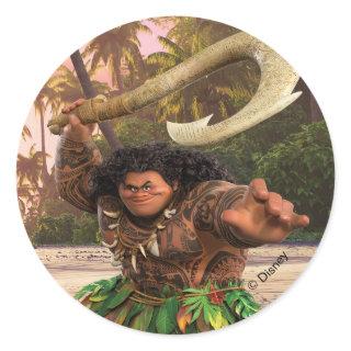 Maui Magical Hook Classic Round Sticker
