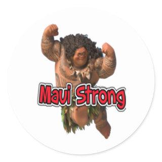 maui strong classic round sticker
