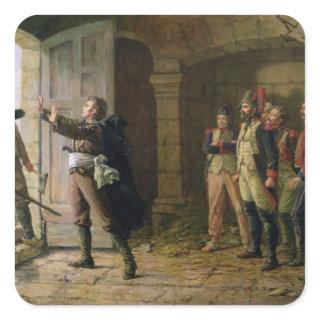Maurice Gigost d'Elbee  Protecting Square Sticker