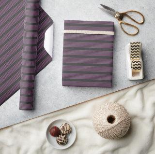 Mauve purple and charcoal five stripes pattern