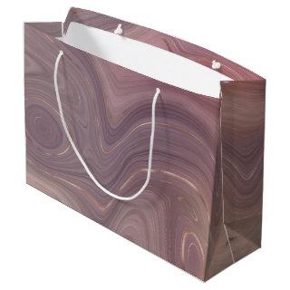 Mauve Strata | Dusty Pink and Rose Gold Agate Large Gift Bag