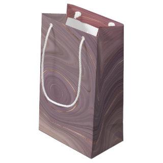 Mauve Strata | Dusty Pink and Rose Gold Agate Small Gift Bag