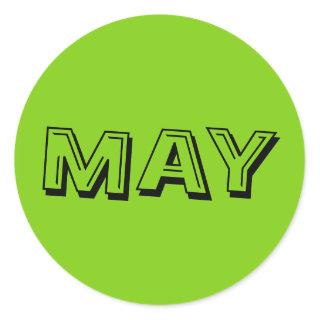 May Alphabet Soup Yellow Green Sticker by Janz