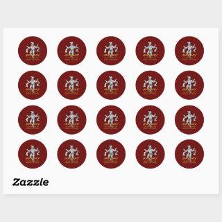 May Day The Time To Put The Spring In The Festival Classic Round Sticker