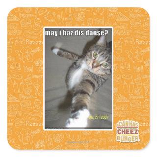 may I haz dis dance? Square Sticker