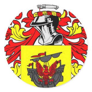 McDonald (Scottish) Coat of Arms Classic Round Sticker