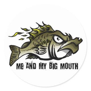 Me and my Big Mouth Classic Round Sticker