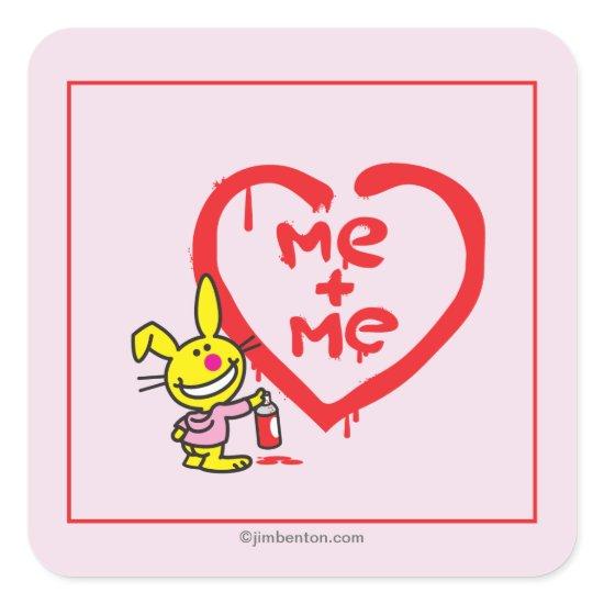 Me + Me Square Sticker