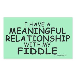 Meaningful Relationship Fiddle Rectangular Sticker