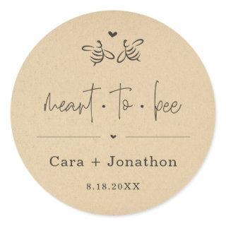 Meant to Bee Honey Jar Favor / Seed Packet Sticker