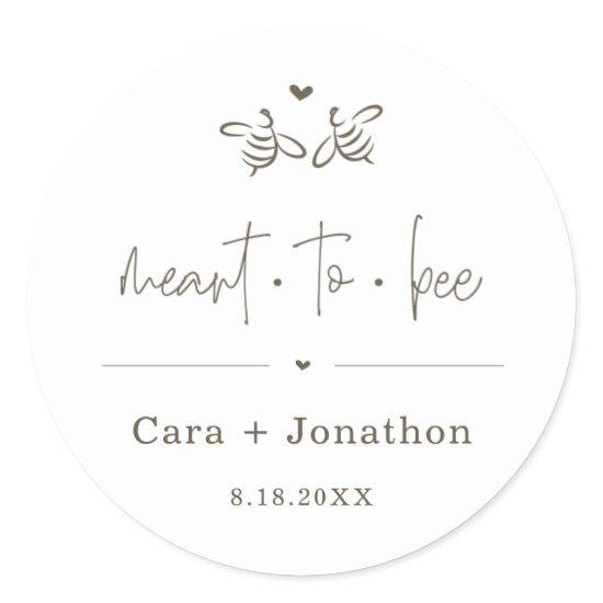Meant to Bee Honey Jar Favor / Seed Packet Sticker