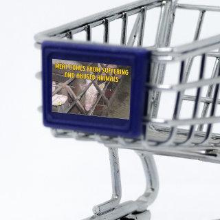 Meat comes from suffering, Vegan Activism   Rectangular Sticker