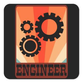 Mechanical Engineer Funny Engineering Graduation Square Sticker