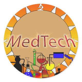 Med Tech STARBURST LOGO Classic Round Sticker