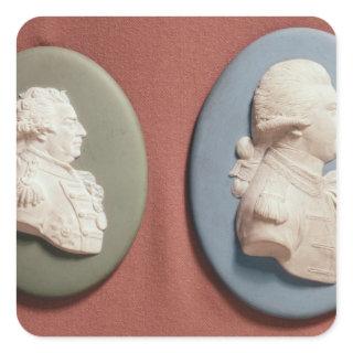 medallions of George IV Square Sticker