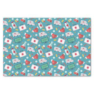 Medical Icon Pattern Tissue Paper