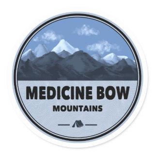 Medicine Bow Mountains Colorado Wyoming Camping Classic Round Sticker