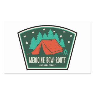 Medicine Bow-Routt National Forest Camping Rectangular Sticker