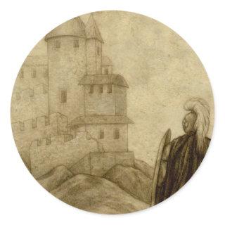 Medieval Classic Round Sticker