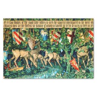 Medieval King Arthur William Morris Tissue Paper