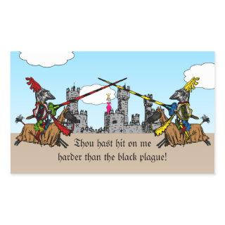 Medieval Times - Love Declaration Rectangular Sticker