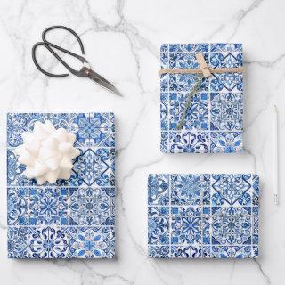 Mediterranean Tiles, Portugese, Azulejo, Majolica  Sheets