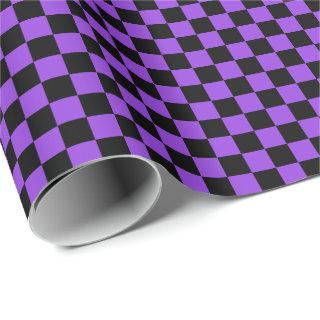 Medium Black and Purple Checks