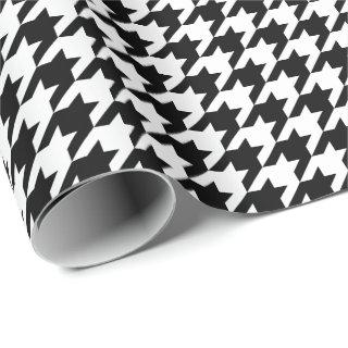 Medium Black and White Houndstooth