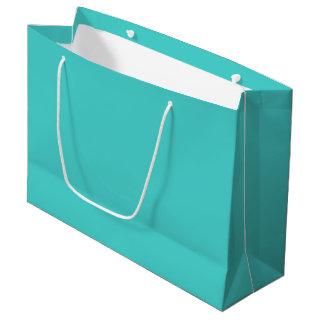 Medium Turquoise Solid Color Large Gift Bag