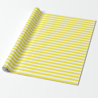 Medium Yellow and White Stripes
