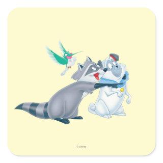 Meeko & Friends Square Sticker