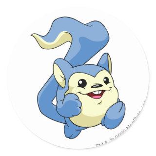 Meerca Blue Classic Round Sticker