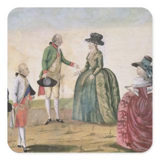 Meeting between Joseph II and Empress Square Sticker