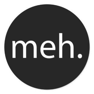 meh classic round sticker