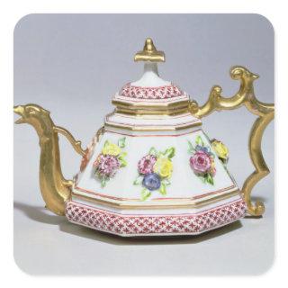 Meissen octagonal teapot, c.1718 square sticker