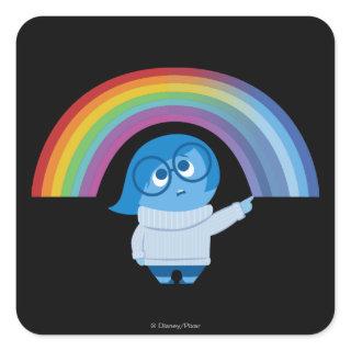 Melancholy Spirals Square Sticker